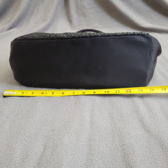 ZEE ALEXIS Purse Black Woven Boho Handbag Crossbody Strap Textured Tote Casual - Picture 8 of 14